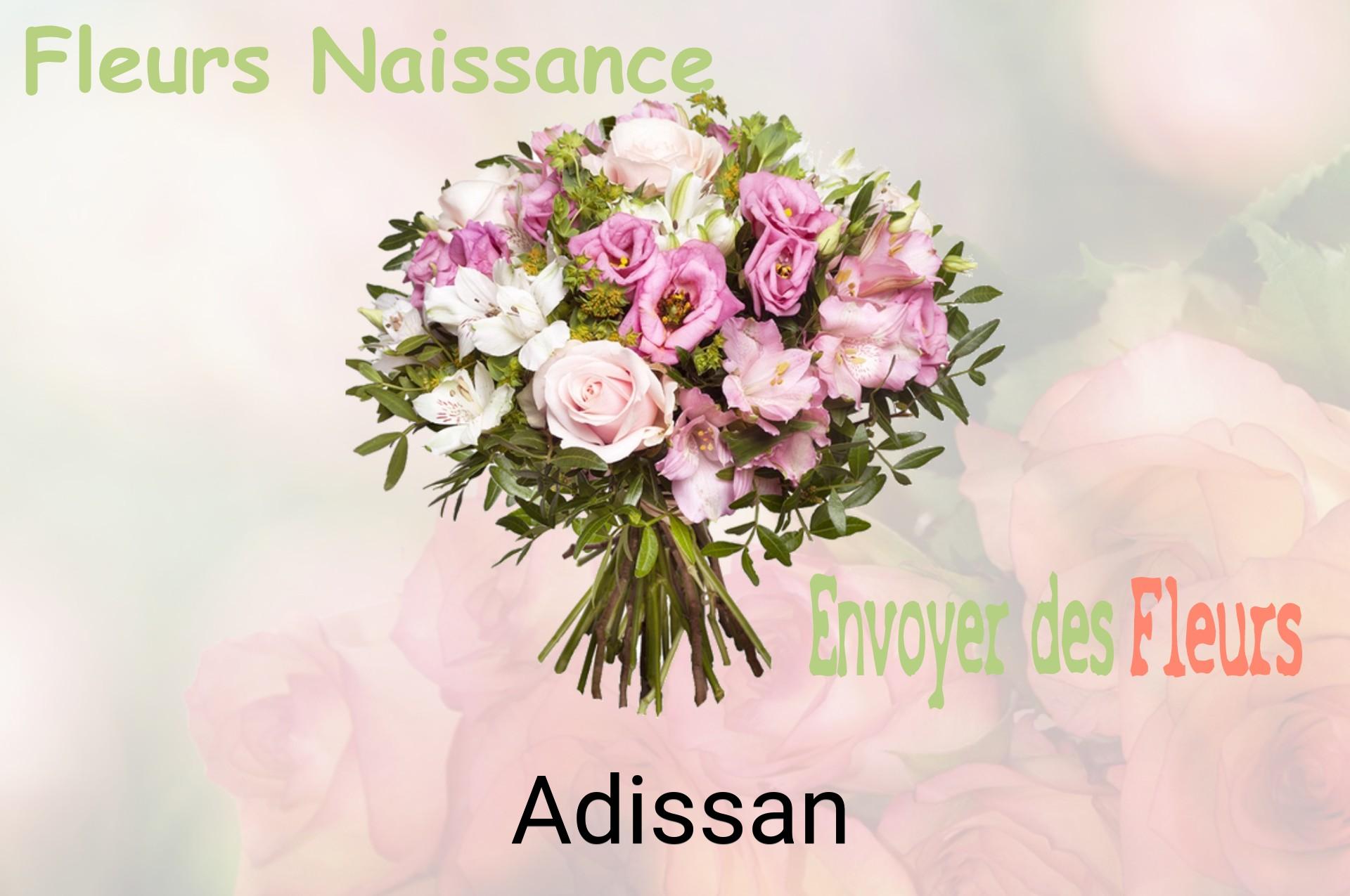 Bouquet de fleurs de naissance livré à Adissan
